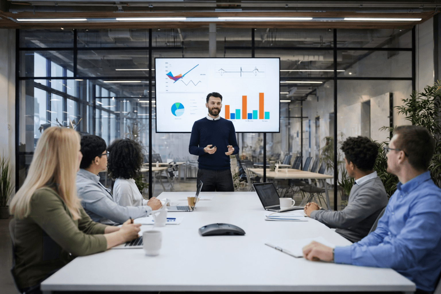 Team training session focused on AI adoption