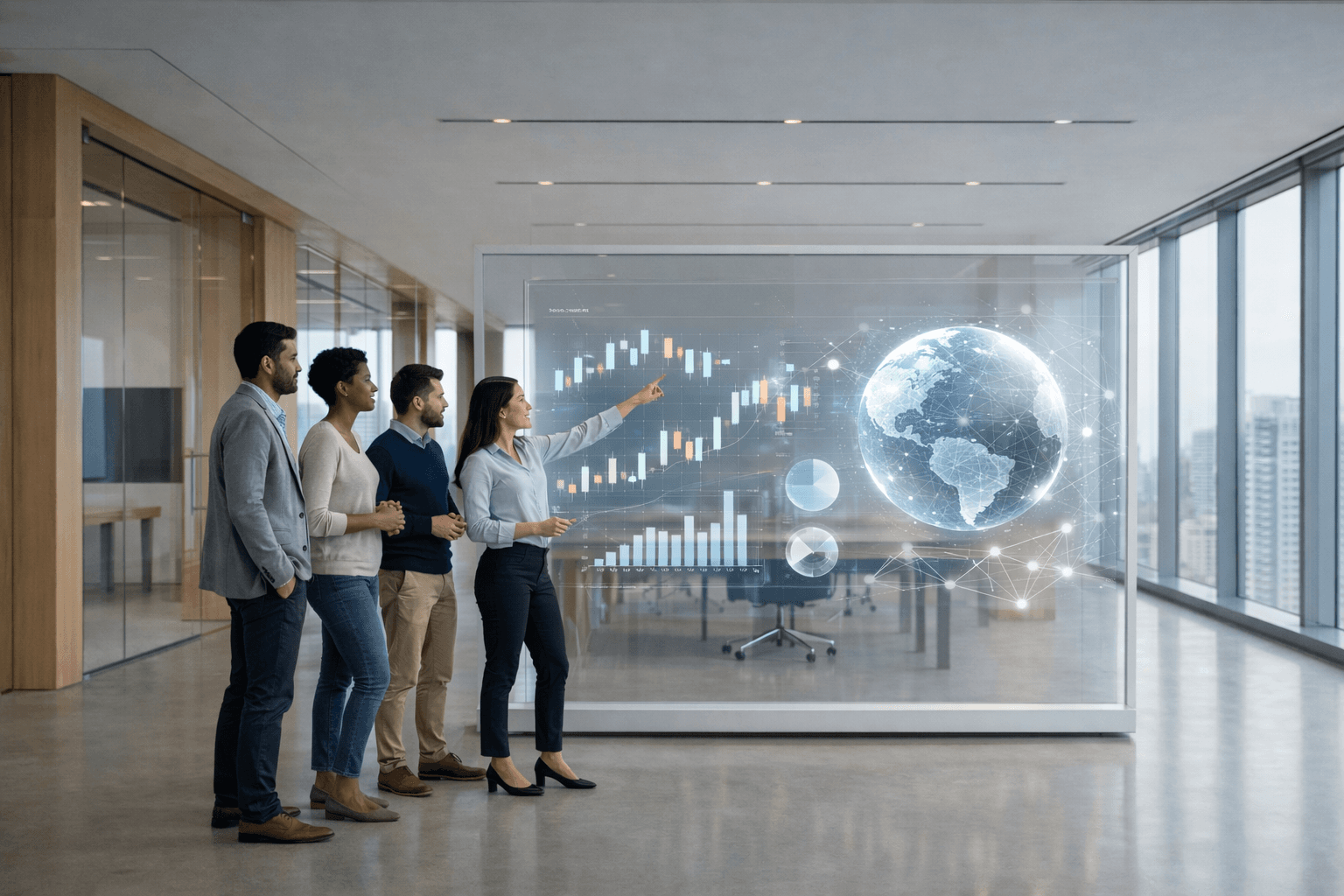 AI dashboards displaying real-time analytics